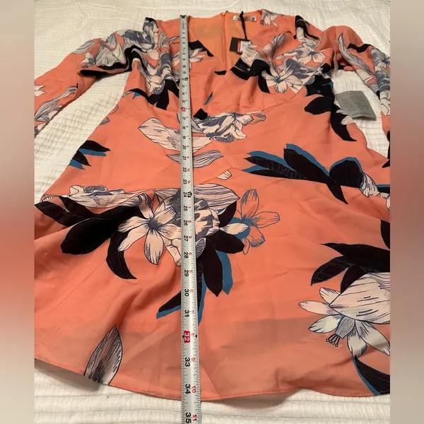 Cooper St Peach Floral Spring Dress - NWT - Size 8 - Image 13