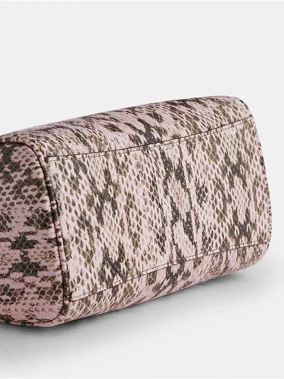 NEW Coach Rowan Pink Snakeskin Embossed Leather Satchel NWT - Image 6