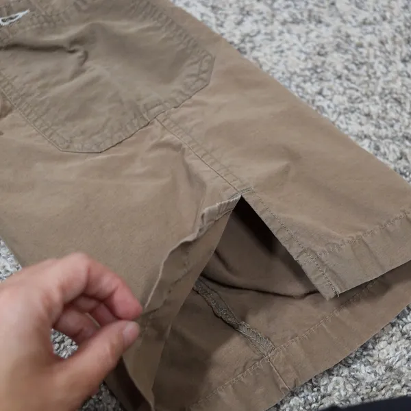 VTG Columbia Sportswear Capris Women's Size M Tan Cargo Drawstring Waist Outdoor - Image 7