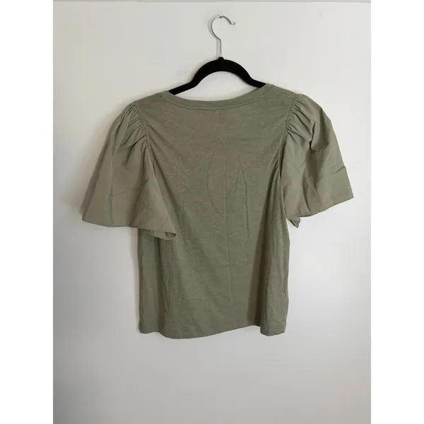 Loft Sage Flutter sleeve tee size small - Image 5