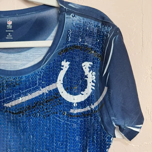 New Indianapolis Colt’s NFL women’s Sequin Top - Image 5