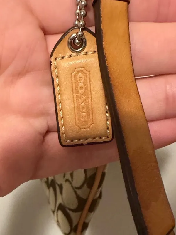 Coach 6442 Signature Canvas Crossbody Bag Brown Tan Leather Vintage Y2K 2006 - Image 10