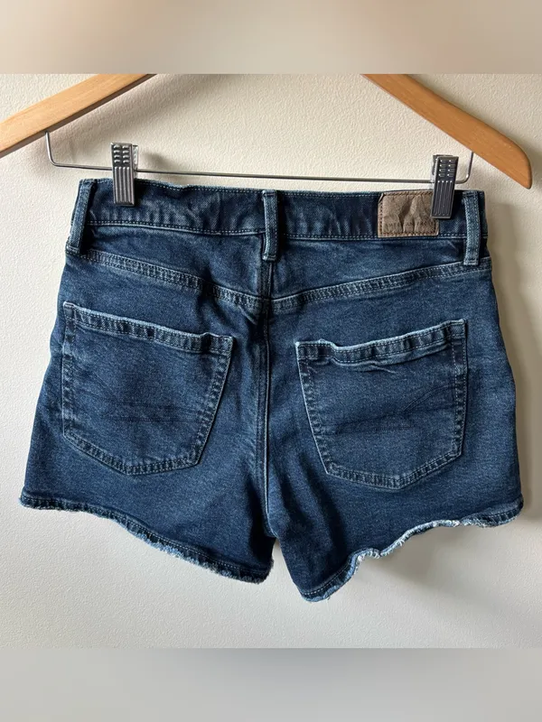 American Eagle Outfitters Dark Blue Denim Shorts - Image 5