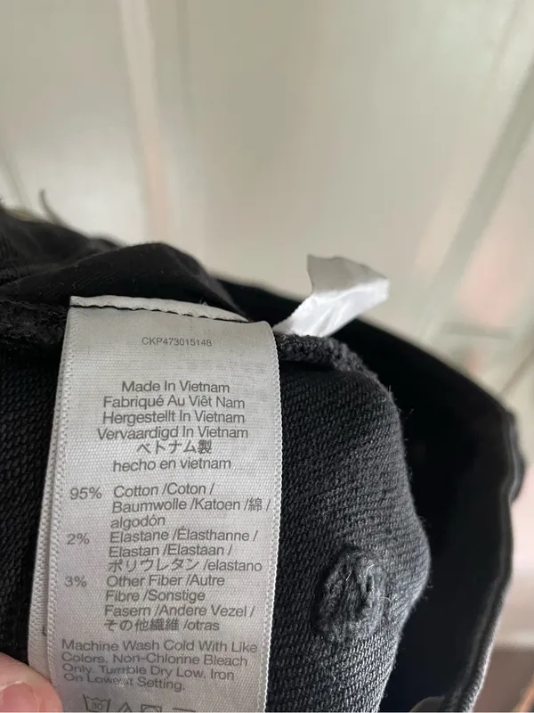 Madewell Black Curvy Kick Out Crop Jean Size 27 - Image 9