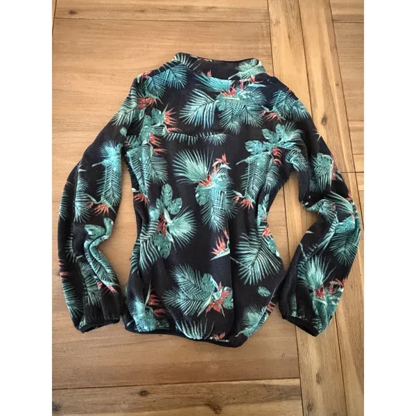 Hawaiian Kavu Pullover Fleece Women's XS Blue Green - Image 4