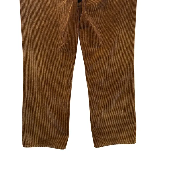 Teddy Fresh‎ Brown Pleated Corduroy Pants Straight Leg 100% Cotton 31 - Image 11