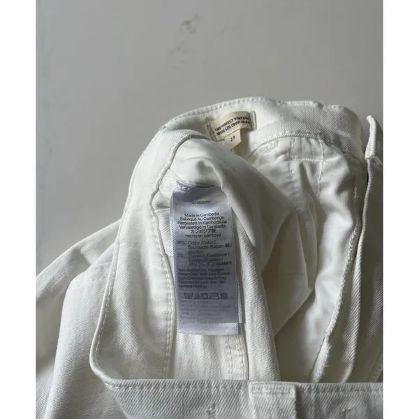 Madewell White Denim The Perfect Vintage Wide Leg Jean 29 - Image 6