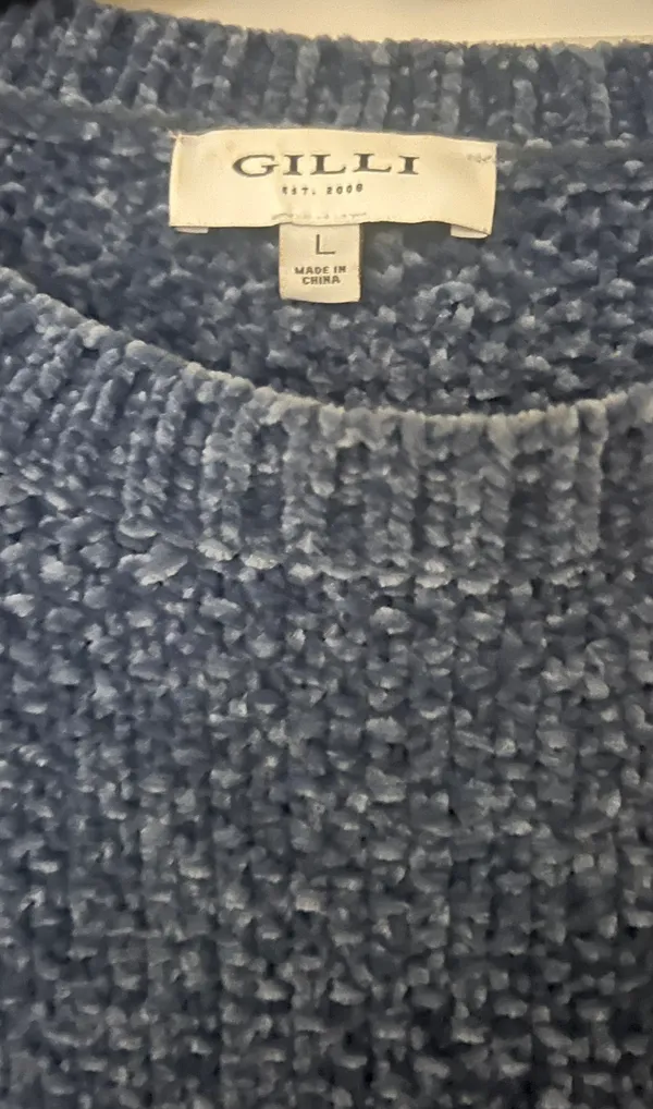 Gilli Boutique Blue Sweater Size L - Image 4