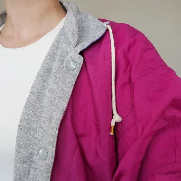 Vintage 80s Reversible Colorblock Windbreaker Jacket - Image 7