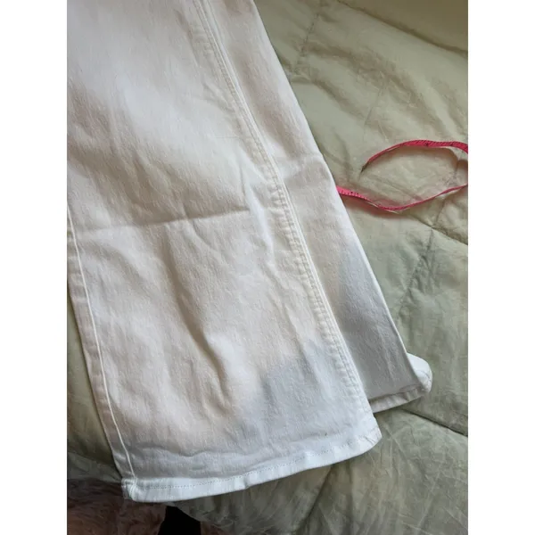 BDG Urban Outfitters V-Front Ruched Flare Jeans White Size 29 Exc Cond - Image 12