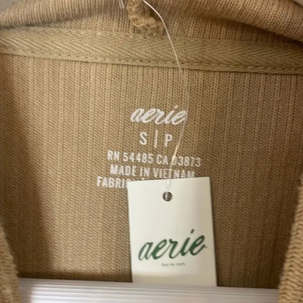 Aerie NWT Corded cropped hoodie size Small - Image 4