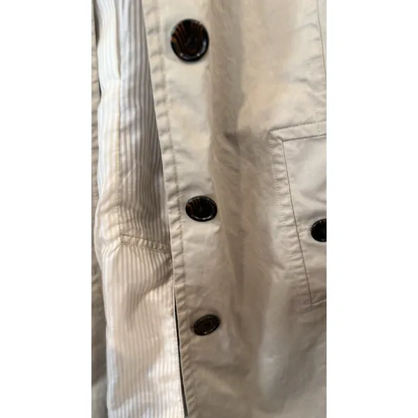 Banana Republic Trench Coat Classic Beige Size Medium - Image 3
