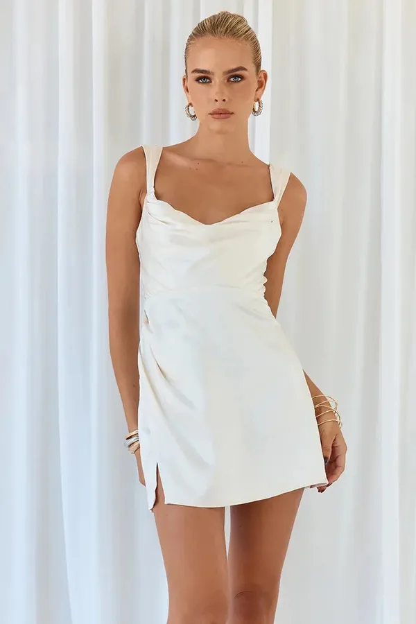 RUNAWAY THE LABEL Havana Ivory Mini Dress - Image 2