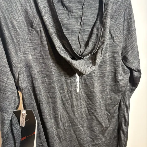 Head Women's Dry Motion Performance Long Sleeve Zip Hoodie Gray Space Dye Size L - Image 5