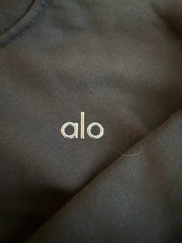 Alo Yoga black hoodie Size L #yogawear #activewear - Image 2