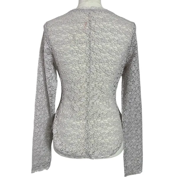 Free People Dainty Ethereal Cottage Lara Lace Top Light Lilac Ash Size Small NEW - Image 9