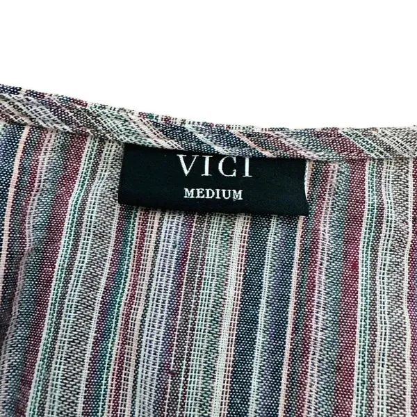 COPY - Vici Striped Twist Front Midi Dress Size Medium - Image 10