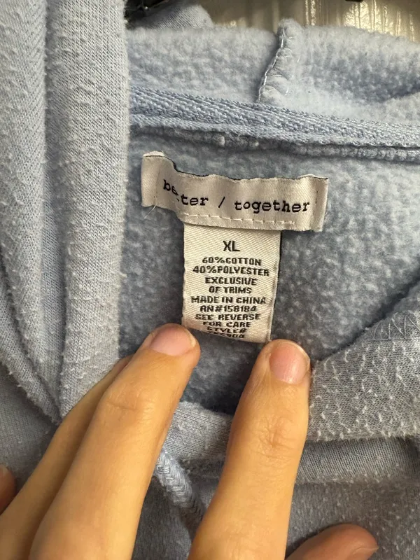 Better Together “Weekend” Coquette Shabby Choc Patchwork Hoodie Size Large - Image 4