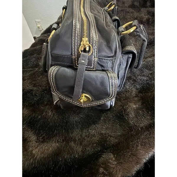 Coach Legacy Small Gallery Black Turnlock Satchel Bag Y2K Vintage # 4453 13x8 - Image 4