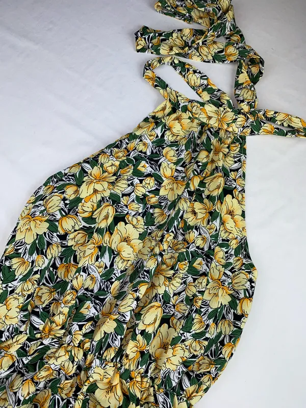 Long summer dress Yellow Size M - Image 2