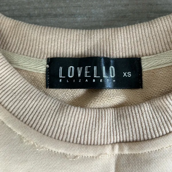Lovello Elizabeth pullover sweatshirt Tan Size XS - Image 3