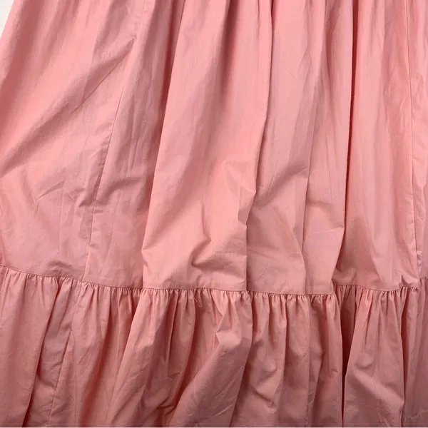 Abercrombie & Fitch women's XXL Pink tiered maxi Smocked Dress preppy guest 2x - Image 8