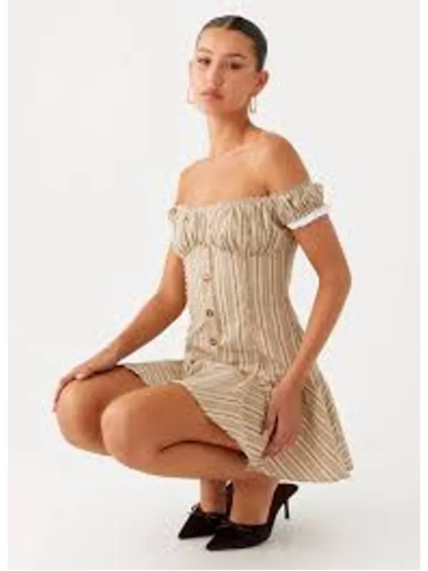 Peppermayo Jumana Off Shoulder Mini Dress size 4 NWT - Image 2