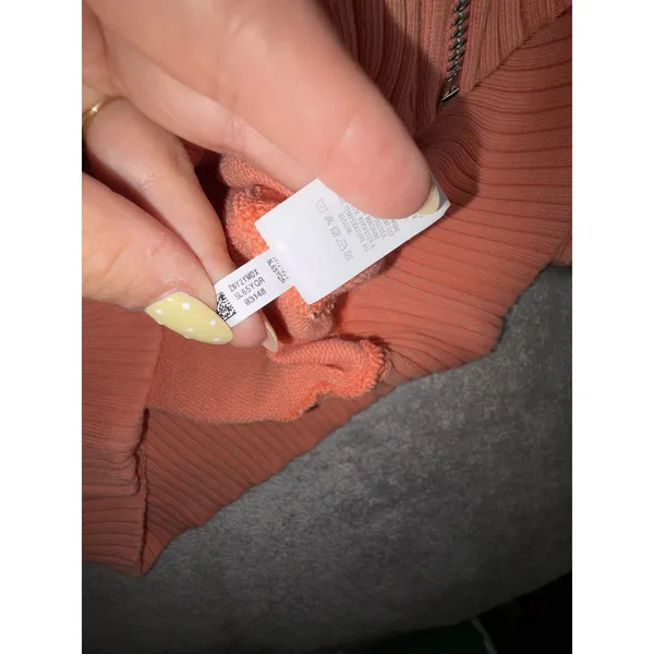 Aerie Down-To-Earth Full Zip Hoodie prach Small Oversized - Image 3