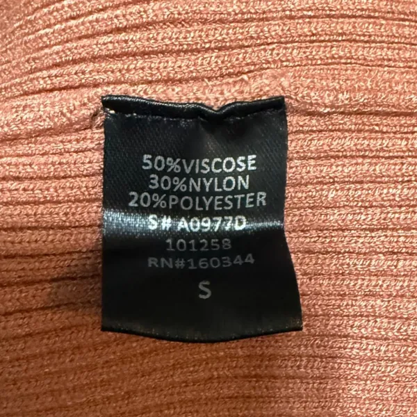 Beige‎ Botany Maxi Dress Ribbed Knit Bodycon Small Rust Orange - Image 7
