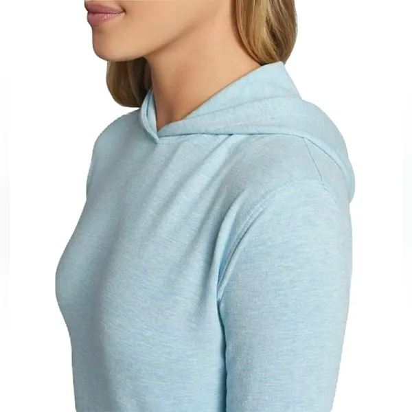 Peter Millar Women’s Lava Wash Hoodie Blue Spruce Space Dye Size XS Heather Hood - Image 11