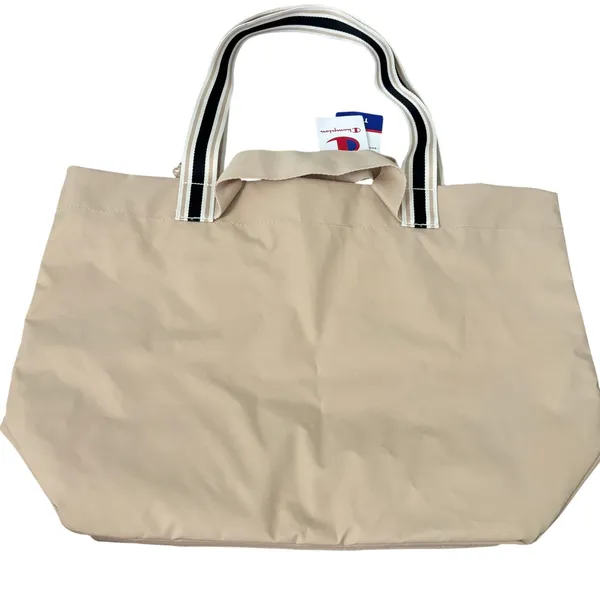 NWT Champion Large Weekend Tote Bag Beige Casual - Image 4