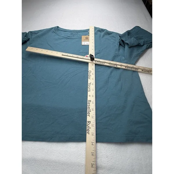 Patagonia Women's Long Sleeve Cut Pocket T-Shirt Wetland Blue XL NWT - Image 7