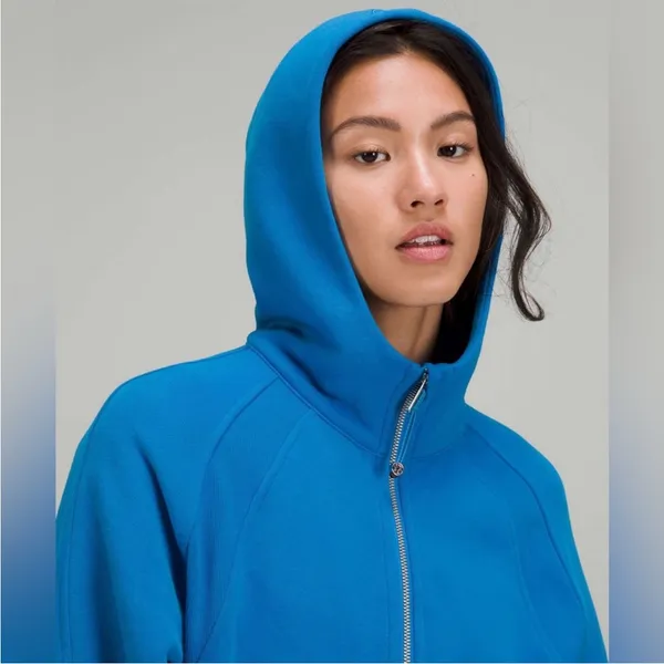 Women’s Lululemon Scuba Oversized Half Zip Hoodie Poolside Blue - Image 3