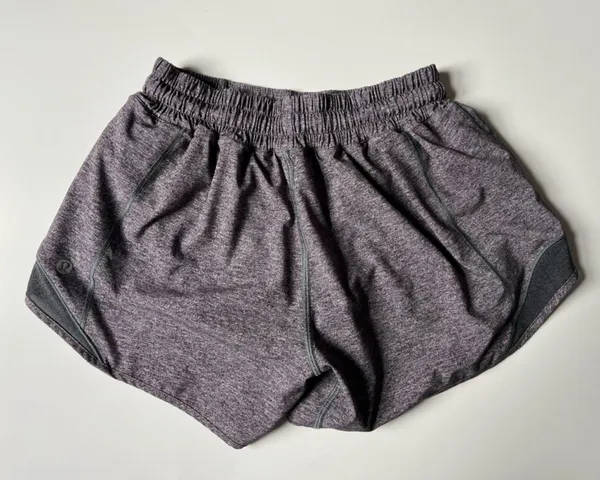Lululemon Hotty Hot Short II Long 4” Heathered Black Grey Women’s Shorts Size 4 - Image 5