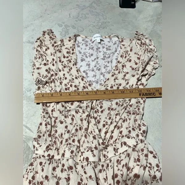 Bohme Floral Print Maxi Dress small - Image 4
