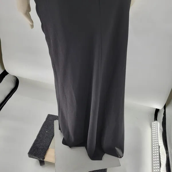 VTG Bora Prom Dress XL Black Bling Accent Sheer Layer Fairy Goth Evening Gown - Image 16