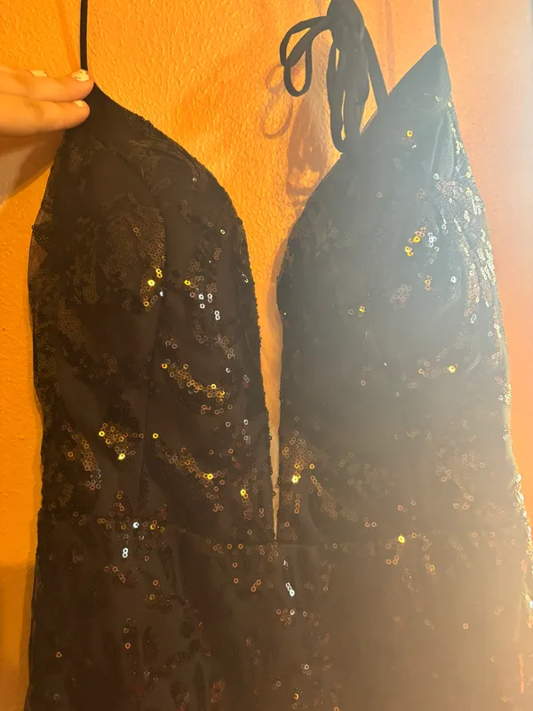 Black Sparkle Homecoming Dress - Image 2