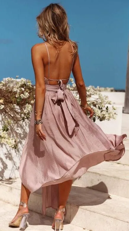 Hello Molly Mauve Halter Top With Two Slits - Image 8