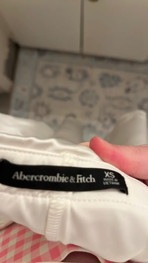 Abercrombie Satin Skirt Mini White - Image 5