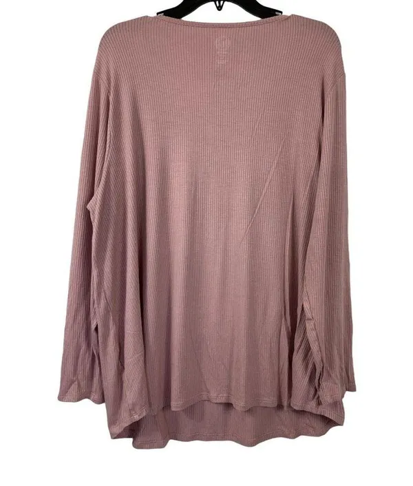 Westport 1962 Women's Soft Pink Long Sleeve Soft Blouse - Image 2