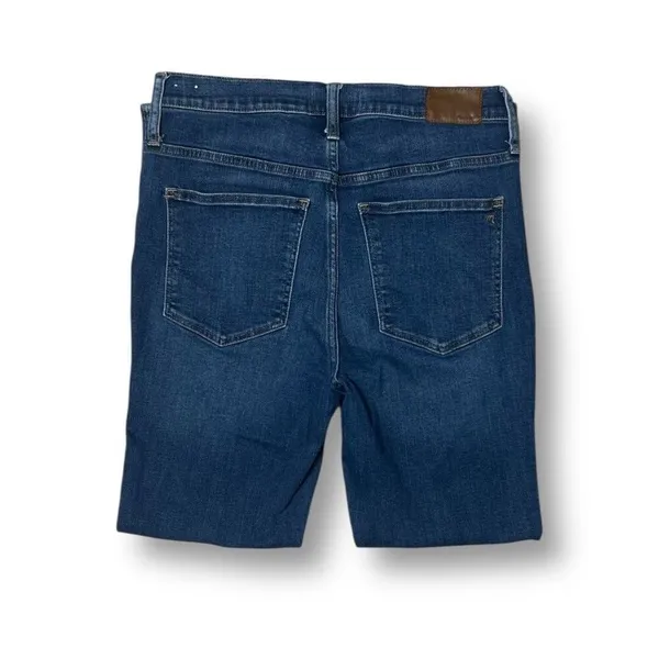 Madewell 10"‎ High Rise Roadtripper 30 Skinny Jeans Dark Wash Stretch Blue Denim - Image 3