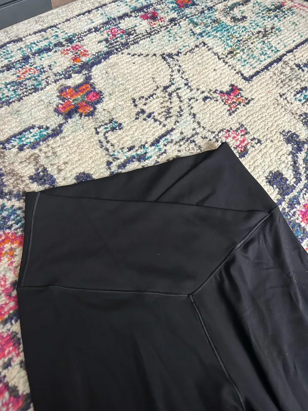 Aerie Leggings OFFLINE by High-Waisted Crossover Flare Black - Image 4
