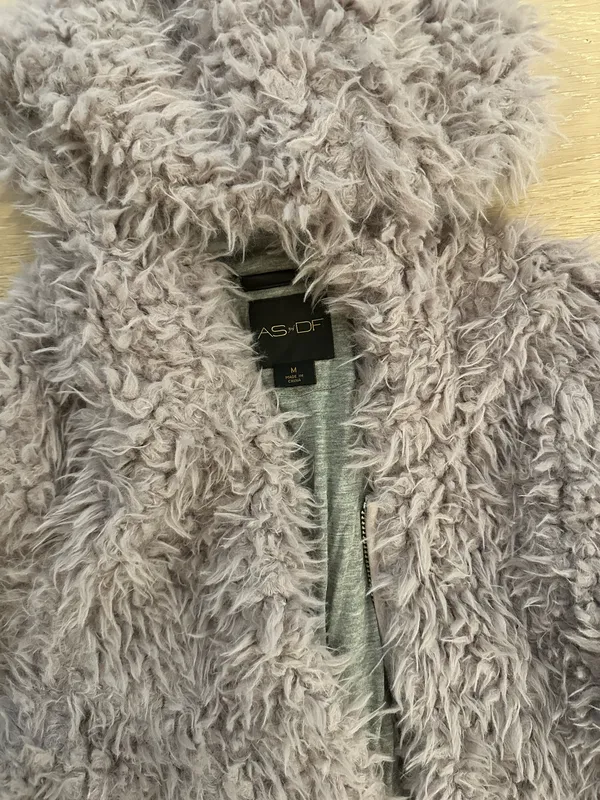 AS by DF cozy faux fur jacket Gray Size M - Image 2