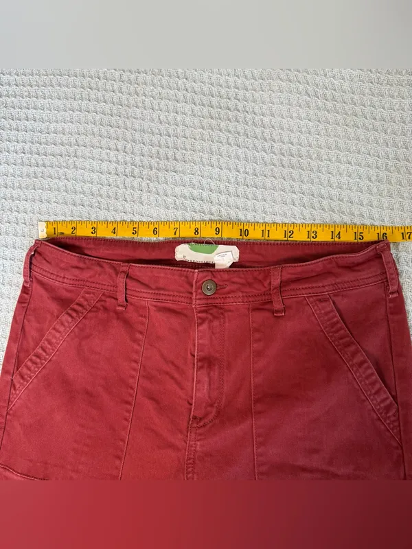 By Anthropologie Jefferson Slim Utility Chino Pants Womens 31 Brick Red Twill - Image 5