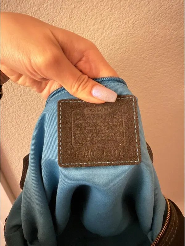 Black Vintage Coach Hamptons Satin Nylon Crescent Hobo Bag 2005 - Image 6