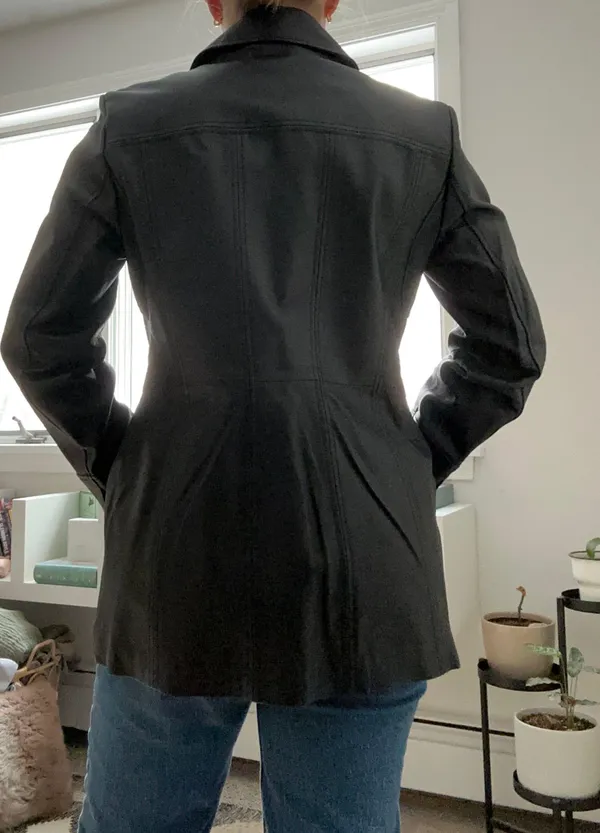 Vintage Real Leather Jacket - Image 2