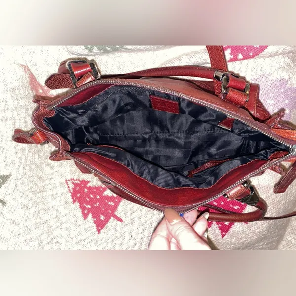 Burberry burgundy shoulder bag - Image 4