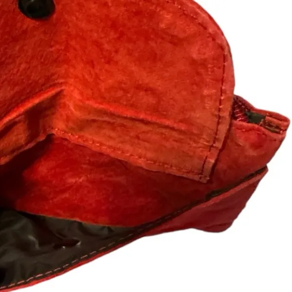 Vintage Red English‎ Suede Leather Change Purse nwt - Image 4
