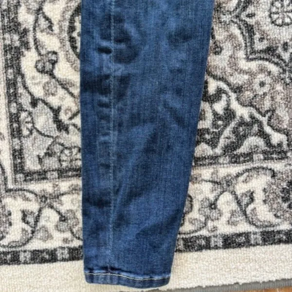 7 For All Mankind The Skinny Distressed 32 Med Wash Destroyed Stretch Jeans - Image 7