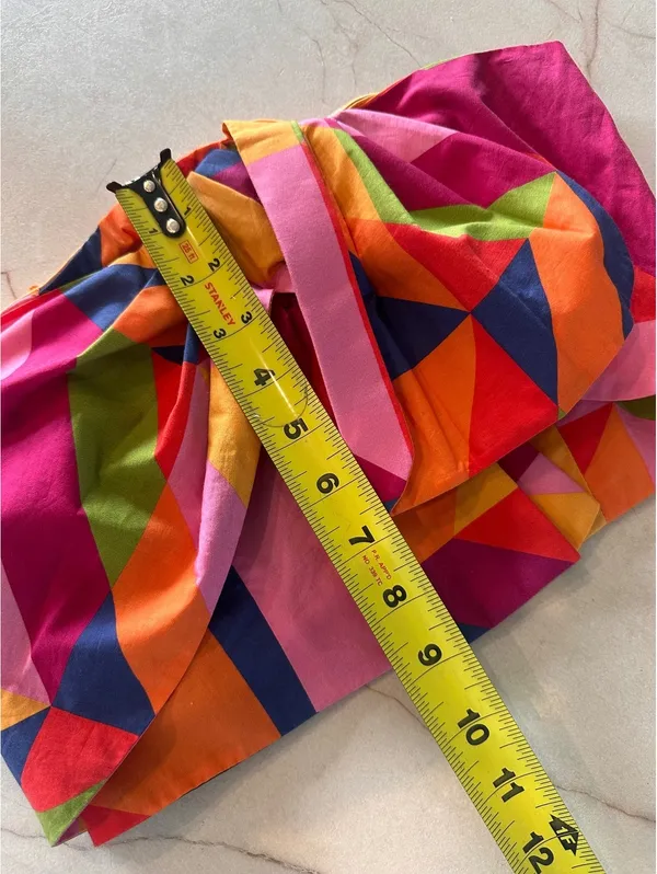 NWOT Farm Rio x Anthropologie Strapless Cropped Blouse Multicolor Women’s XS - Image 10